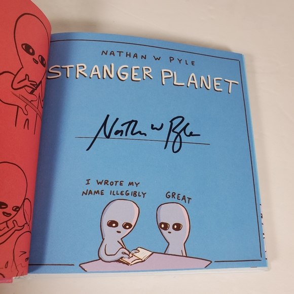 Signed Nathan W Pyle Stranger Planet Autographed First Edition Book NEW - Picture 2 of 8